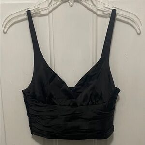 Zara Black Satin Top